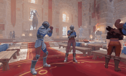 Gif of heroes meeting and adventuring together